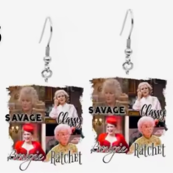 NWOT choose one golden girl earrings - Picture 4 of 8